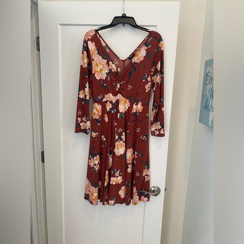 Torrid size 00 floral fall dress
